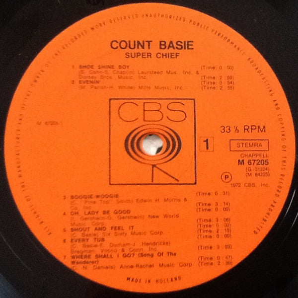 Count Basie : Super Chief (2xLP, Comp, Mono)