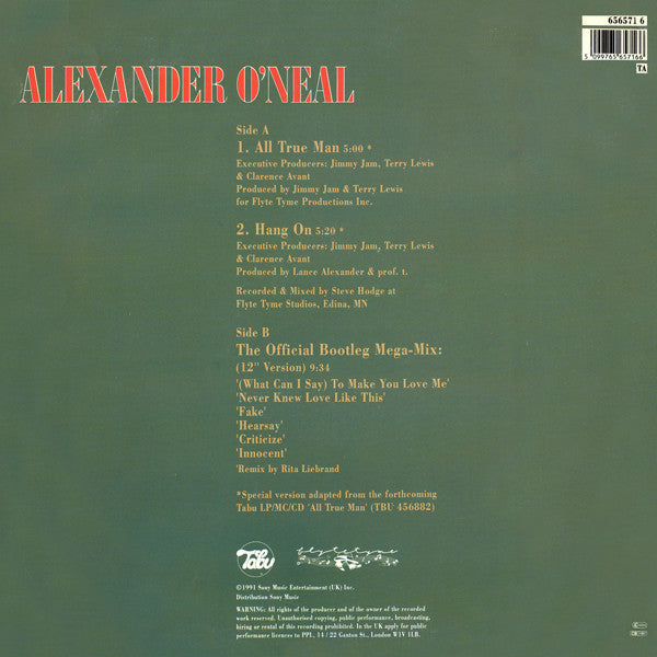 Alexander O'Neal : All True Man (12")