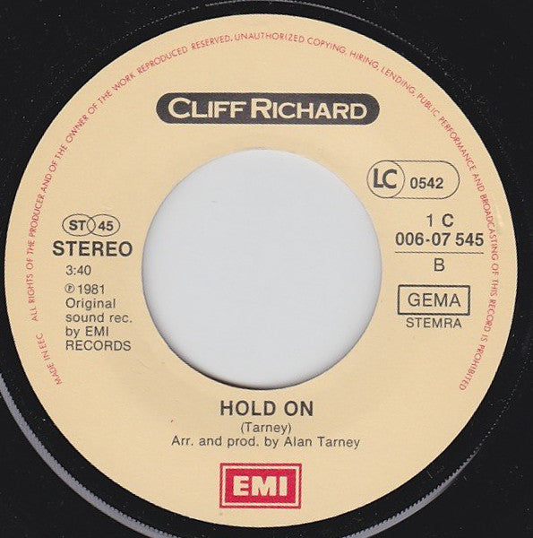 Cliff Richard : Wired For Sound (7", Single)