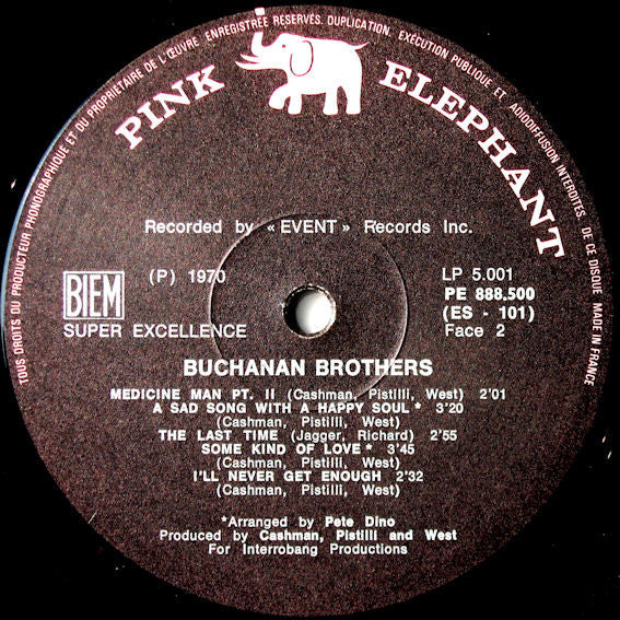 Buchanan Brothers (2) : Medicine Man / Son Of A Lovin' Man (LP)