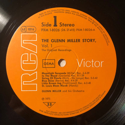 Glenn Miller And His Orchestra : The Glenn Miller Story, Volume 1 (The Original Recordings) (LP, Comp, RE)