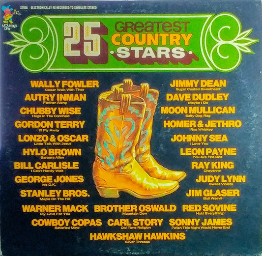 Various : 25 Greatest Country Stars (LP, Comp)