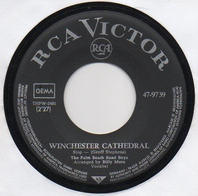 The Palm Beach Band Boys : Winchester Cathedral / Bend It (7", Single)