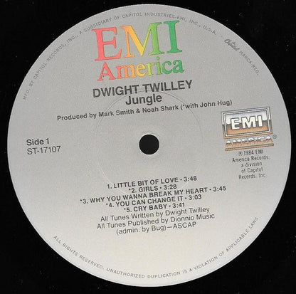 Dwight Twilley : Jungle (LP, Album, Jac)