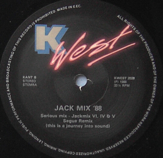 Mirage (12) : Jack Mix 88 - The Best Of Mirage - 88 Non Stop Hits (LP, Comp)