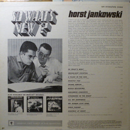 Horst Jankowski : So Whats New? (LP, Album, Mono)