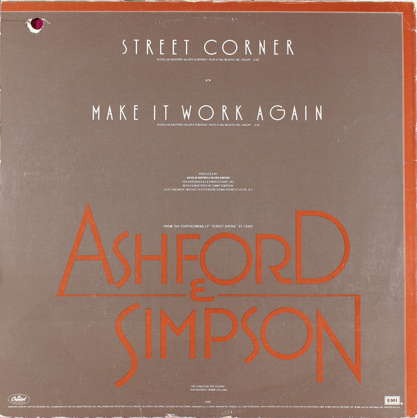 Ashford & Simpson : Street Corner (12")