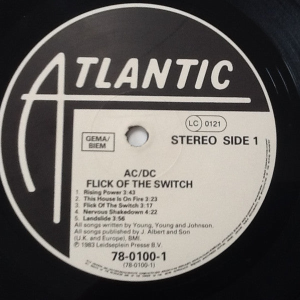 AC/DC : Flick Of The Switch (LP, Album)