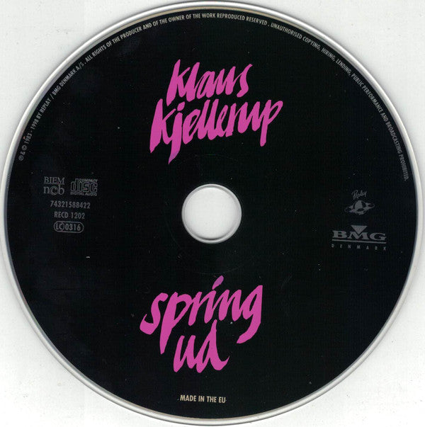 Klaus Kjellerup : Spring Ud (CD, Album, RE)