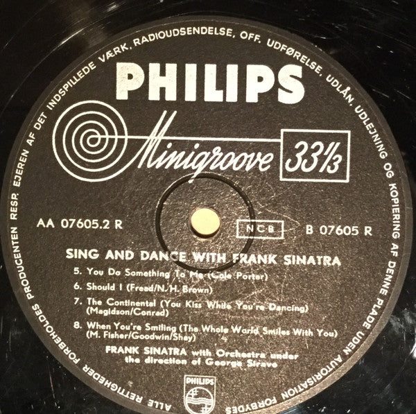 Frank Sinatra : Sing And Dance With Frank Sinatra (10", Album)