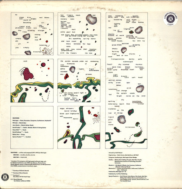 Ned Lagin, Phil Lesh : Seastones (LP, Quad, Promo)