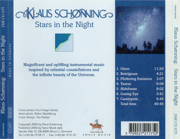 Klaus Schønning : Stars In The Night (CD, Album)