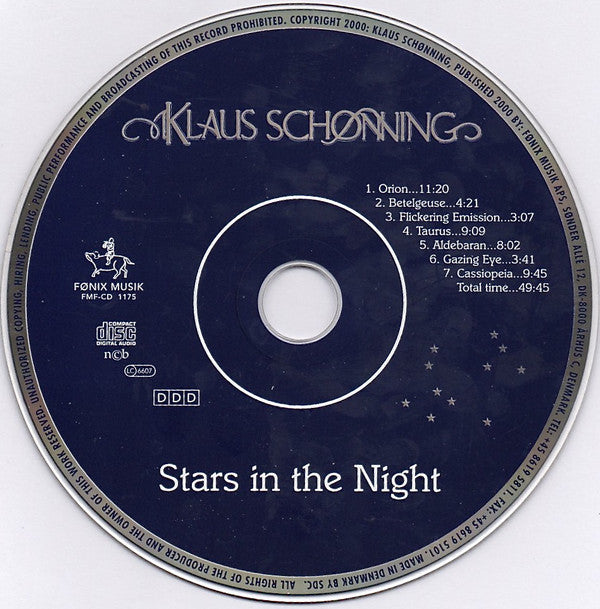 Klaus Schønning : Stars In The Night (CD, Album)