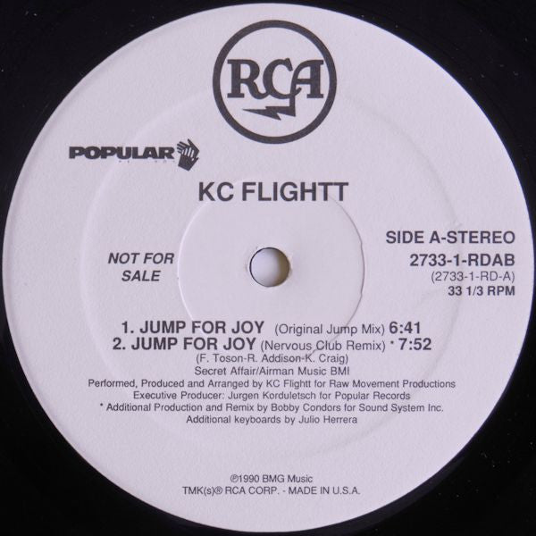 KC Flightt : Jump For Joy (12", Promo)