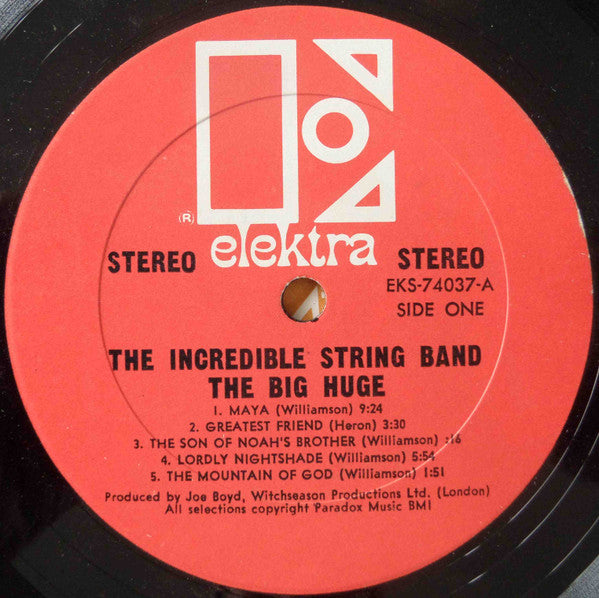 The Incredible String Band : The Big Huge (LP, Album, Son)