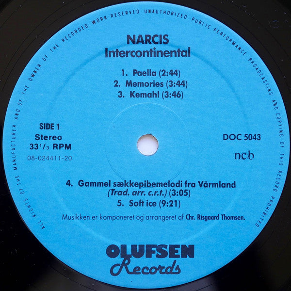 Narcis (2) : Intercontinental (LP)