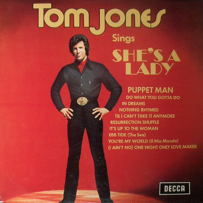 Tom Jones : Tom Jones Sings She's A Lady (LP, Album)