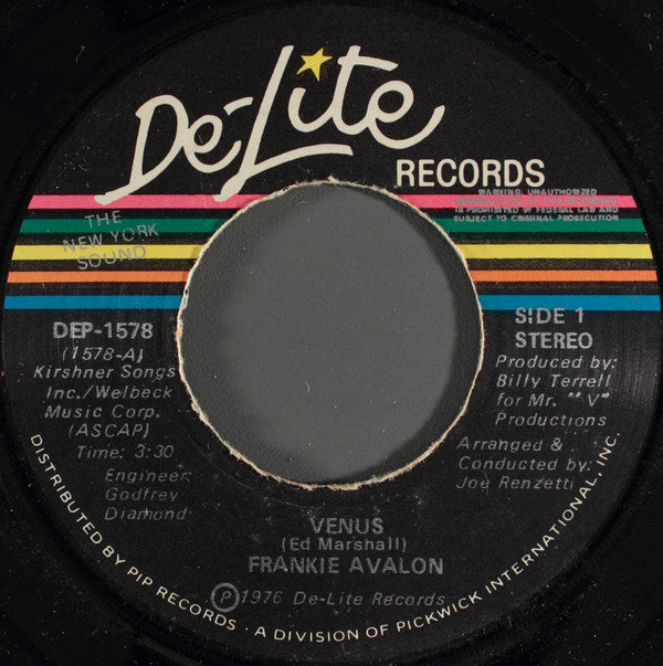 Frankie Avalon : Venus (7", NAM)