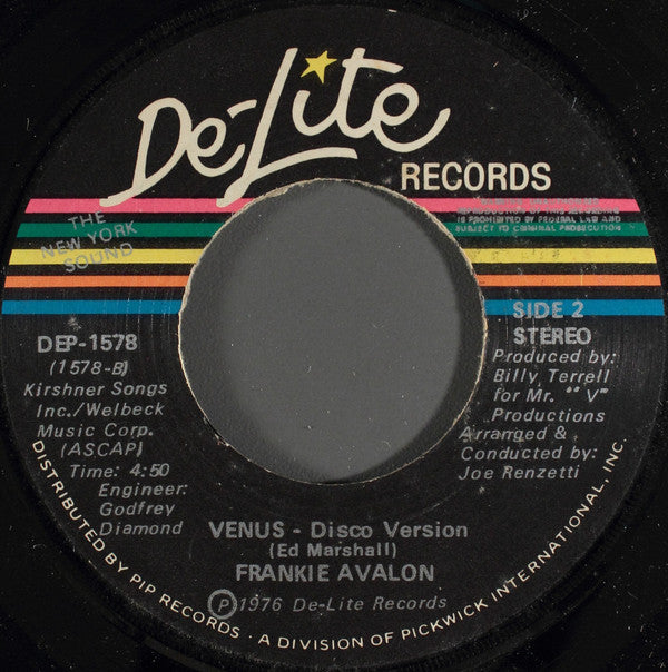 Frankie Avalon : Venus (7", NAM)