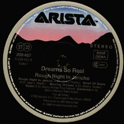 Dreams So Real : Rough Night In Jericho (LP, Album)