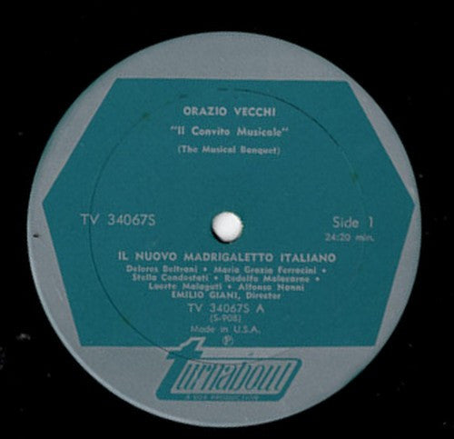Orazio Vecchi / Adriano Banchieri - Il Nuovo Madrigaletto Italiano, Emilio Giani : Il Convito Musicale (The Musical Banquet) / Festino Nella Sera Del Giovedi Grasso Avanti Cena (Feast On The Evening Of Maundy Thursday) (LP)
