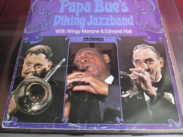 Papa Bue's Viking Jazz Band : Papa Bue's Viking Jazzband With Wingy Manone & Edmond Hall (LP, Album)