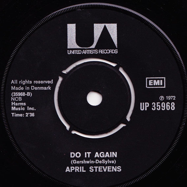 April Stevens : Teach Me Tiger / Do It Again (7", Single, RE)