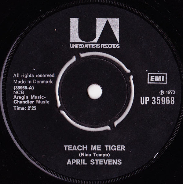 April Stevens : Teach Me Tiger / Do It Again (7", Single, RE)