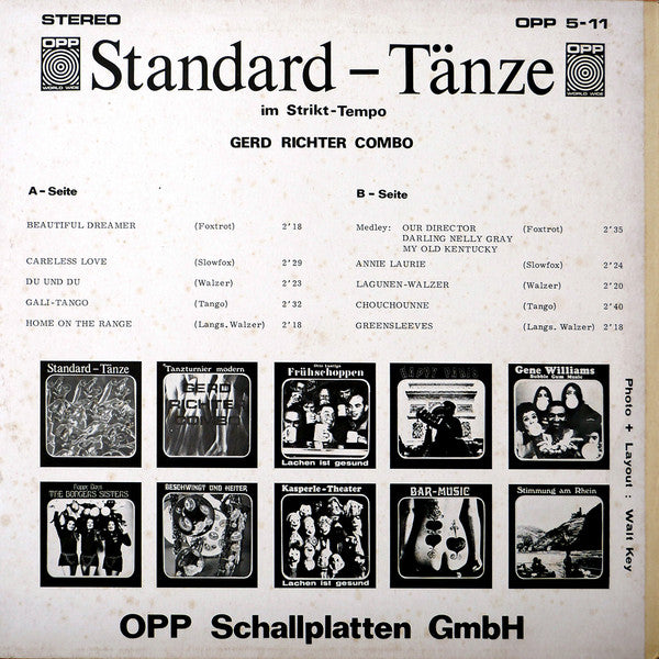 Gerd Richter Combo : Standard-Tänze (LP)