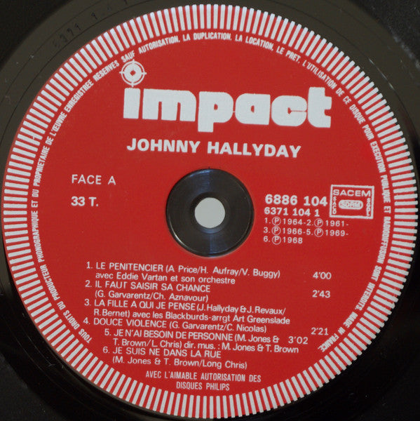 Johnny Hallyday : Johnny Hallyday (LP, Comp, RE)