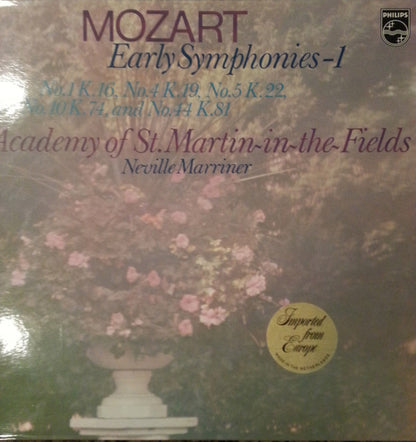 Wolfgang Amadeus Mozart, The Academy Of St. Martin-in-the-Fields, Sir Neville Marriner : Early Symphonies - 1 (LP, Album)