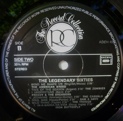 Various : The Legendary Sixties - 28 Legendary Pop Songs (2xLP, Comp)