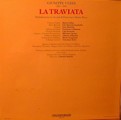 Giuseppe Verdi : La Traviata (3xLP, Album, Mono, RE)