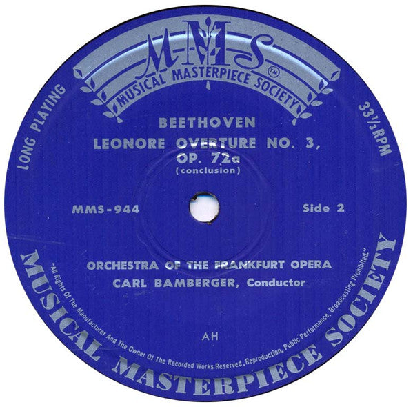 Ludwig van Beethoven : Leonore Overture No. 3, Op. 72a (7", EP, Mono)