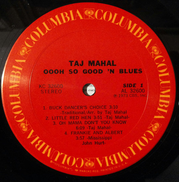 Taj Mahal : Oooh So Good 'N Blues (LP, Album, San)