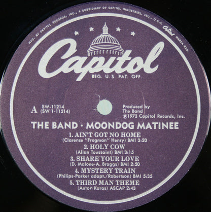 The Band : Moondog Matinee (LP, Album, Jac)