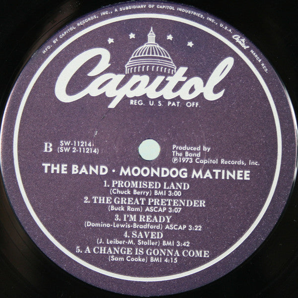 The Band : Moondog Matinee (LP, Album, Jac)