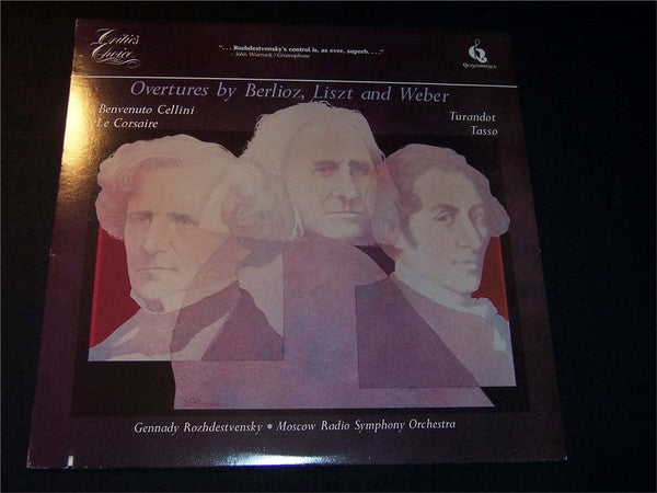 Gennadi Rozhdestvensky, Большой Симфонический Оркестр Всесоюзного Радио : Overtures by Berlioz, Liszt and Weber (LP)