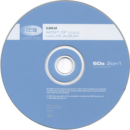 Lulu : Most Of Lulu / Lulu's Album (CD, Comp, Mono, RM)