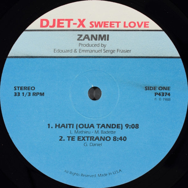 Djet-X : Zanmi (LP)