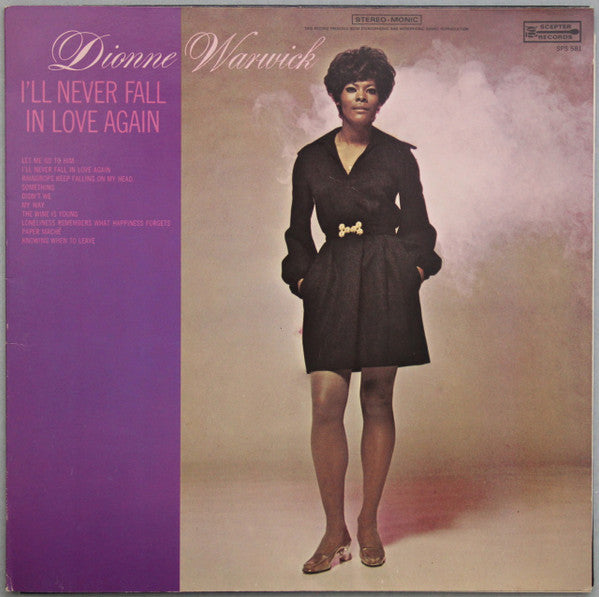 Dionne Warwick : I'll Never Fall In Love Again (LP, Album, Kee)