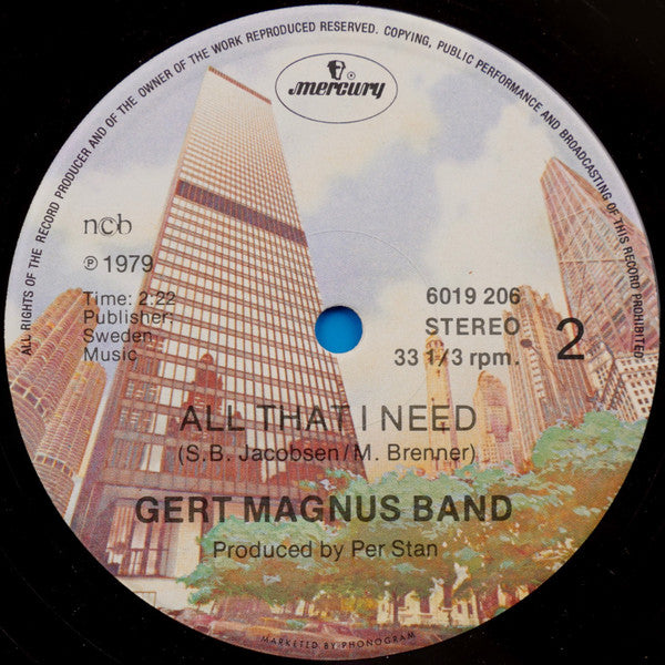 Gert Magnus Band : School's Out / All That I Need (12")