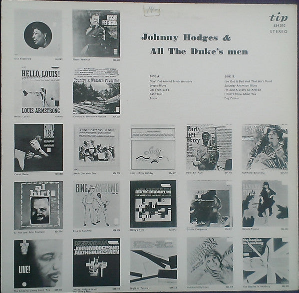 Johnny Hodges & All The Duke's Men : Johnny Hodges & All The Duke's Men (LP)