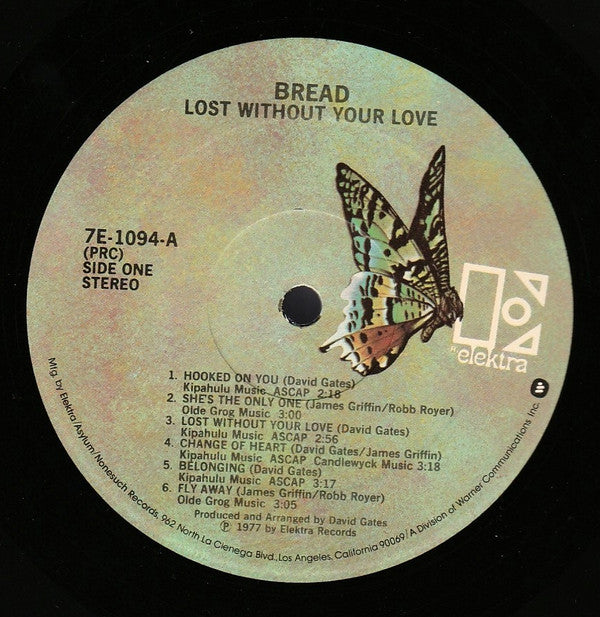 Bread : Lost Without Your Love (LP, Album, Promo, PRC)