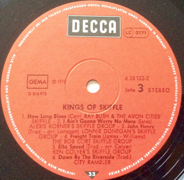 Various : Kings Of Skiffle (2xLP, Comp, RE)