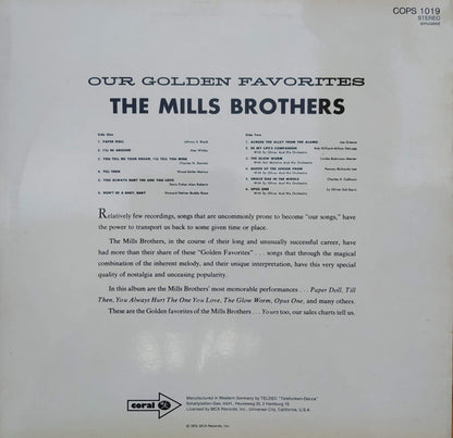 The Mills Brothers : Our Golden Favorites (LP, Comp, RE)