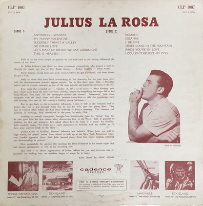 Julius La Rosa : Julius Larosa (LP, Album, Mono)