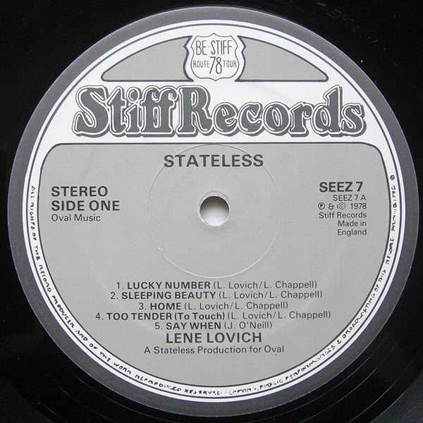 Lene Lovich : Stateless (LP, Album)