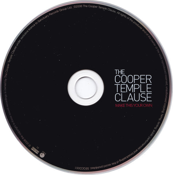 The Cooper Temple Clause : Make This Your Own (CD, Album)