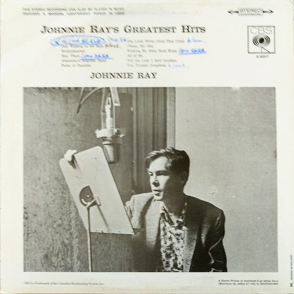 Johnnie Ray : Johnnie Ray's Greatest Hits (LP, Comp)